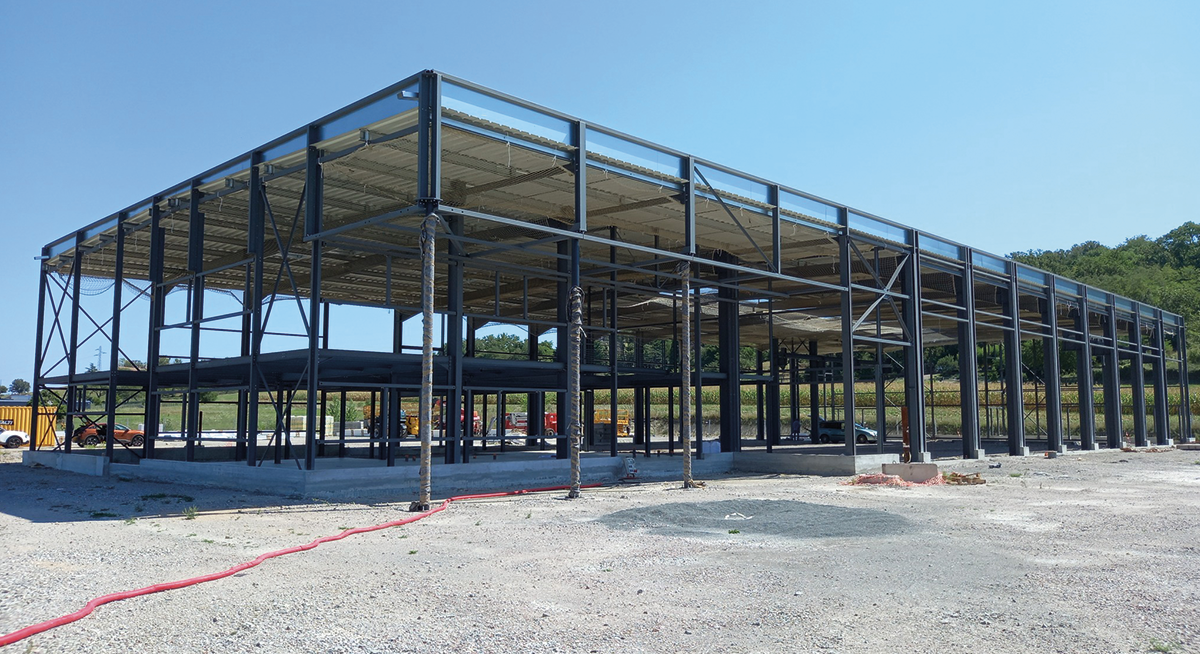 Charpente Métallique – Garage Poids Lourds à Saint-Pourçaint-sur-Sioule 03