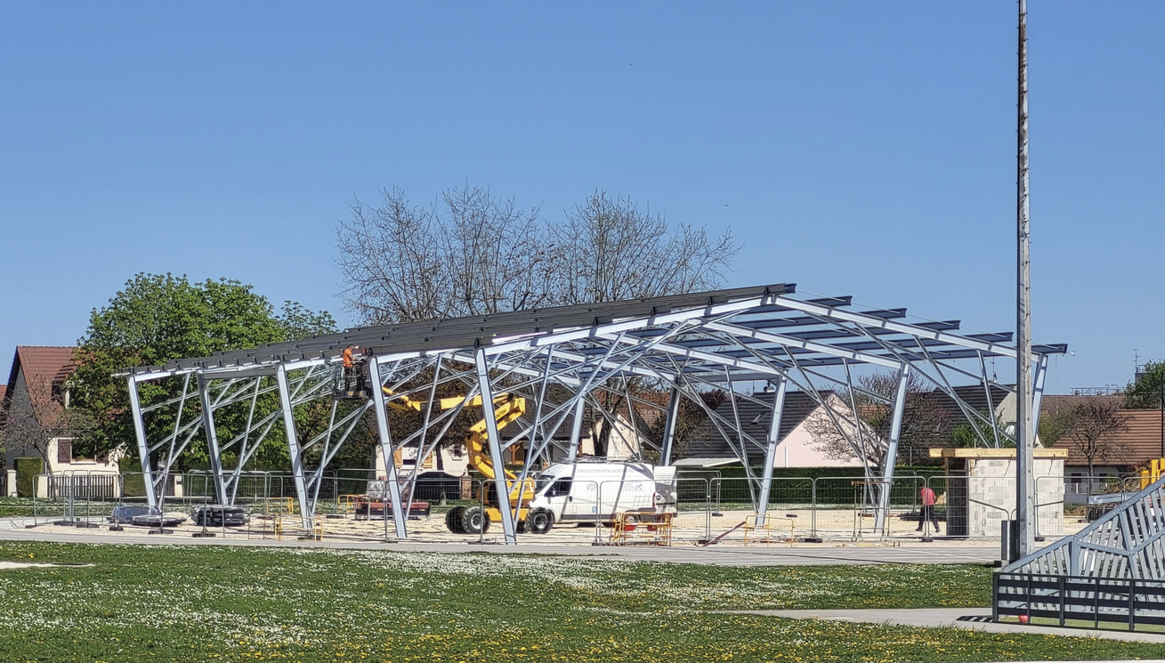 Ombrière photovoltaïque – Ville de Quetigny